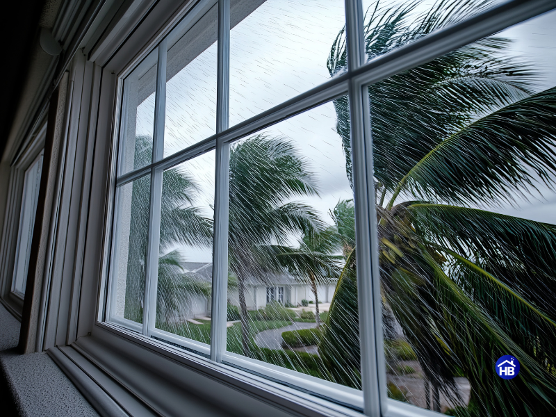Impact windows for safety in a hurricane